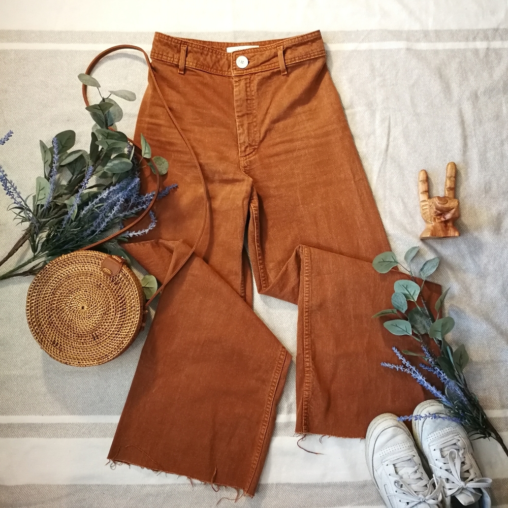 Zara Marine Straight Leg Denim Pant